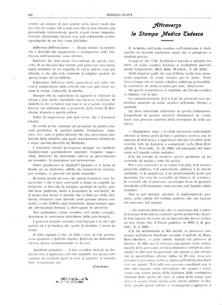 Medicina nuova periodico settimanale di scienze mediche, giurisprudenza sanitaria, medicina sociale e interessi delle classi sanitarie