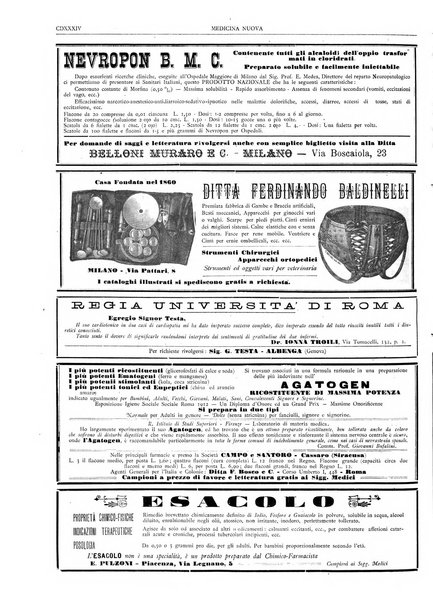 Medicina nuova periodico settimanale di scienze mediche, giurisprudenza sanitaria, medicina sociale e interessi delle classi sanitarie