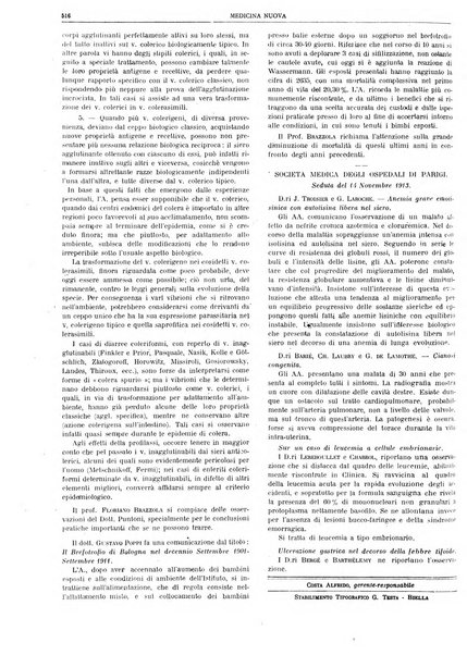 Medicina nuova periodico settimanale di scienze mediche, giurisprudenza sanitaria, medicina sociale e interessi delle classi sanitarie