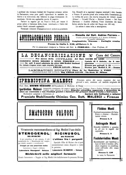 Medicina nuova periodico settimanale di scienze mediche, giurisprudenza sanitaria, medicina sociale e interessi delle classi sanitarie