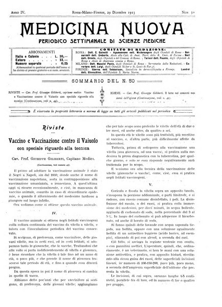 Medicina nuova periodico settimanale di scienze mediche, giurisprudenza sanitaria, medicina sociale e interessi delle classi sanitarie