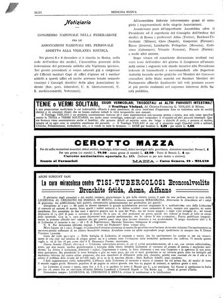 Medicina nuova periodico settimanale di scienze mediche, giurisprudenza sanitaria, medicina sociale e interessi delle classi sanitarie