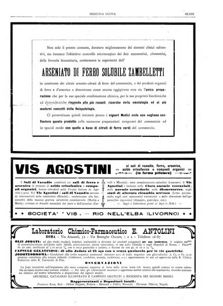 Medicina nuova periodico settimanale di scienze mediche, giurisprudenza sanitaria, medicina sociale e interessi delle classi sanitarie