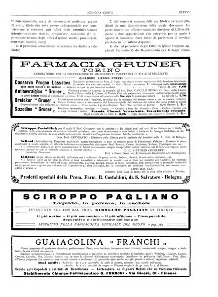 Medicina nuova periodico settimanale di scienze mediche, giurisprudenza sanitaria, medicina sociale e interessi delle classi sanitarie