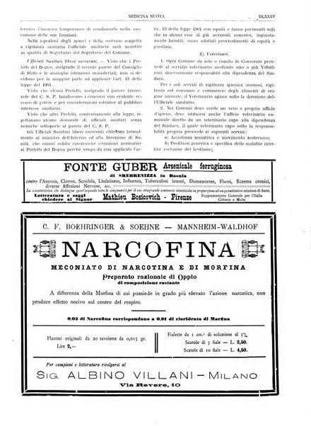 Medicina nuova periodico settimanale di scienze mediche, giurisprudenza sanitaria, medicina sociale e interessi delle classi sanitarie