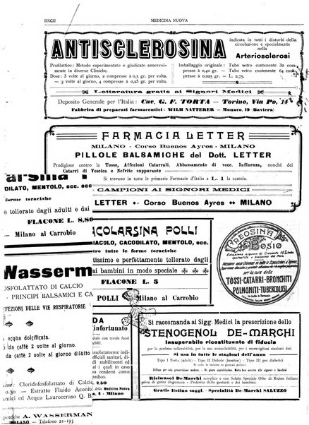 Medicina nuova periodico settimanale di scienze mediche, giurisprudenza sanitaria, medicina sociale e interessi delle classi sanitarie