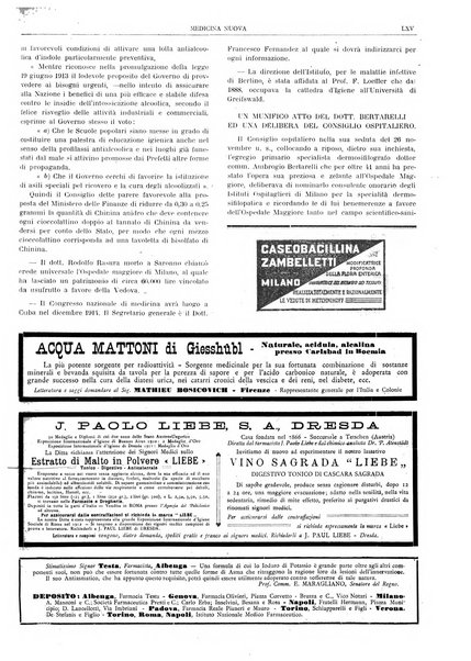 Medicina nuova periodico settimanale di scienze mediche, giurisprudenza sanitaria, medicina sociale e interessi delle classi sanitarie