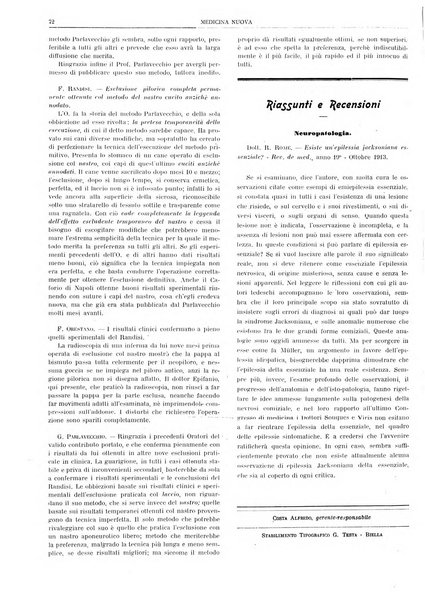 Medicina nuova periodico settimanale di scienze mediche, giurisprudenza sanitaria, medicina sociale e interessi delle classi sanitarie