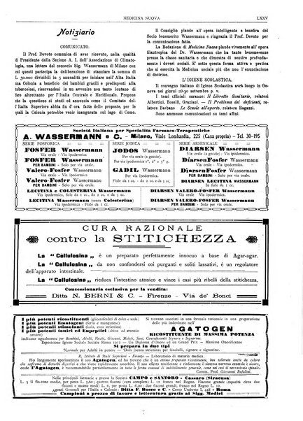 Medicina nuova periodico settimanale di scienze mediche, giurisprudenza sanitaria, medicina sociale e interessi delle classi sanitarie