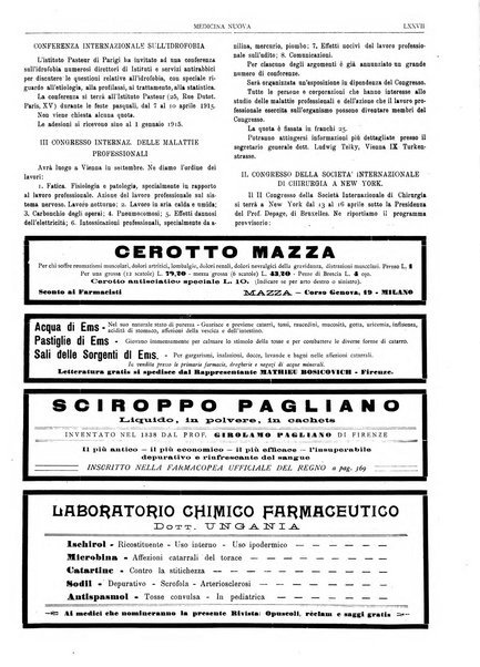 Medicina nuova periodico settimanale di scienze mediche, giurisprudenza sanitaria, medicina sociale e interessi delle classi sanitarie