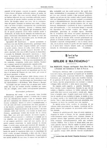 Medicina nuova periodico settimanale di scienze mediche, giurisprudenza sanitaria, medicina sociale e interessi delle classi sanitarie