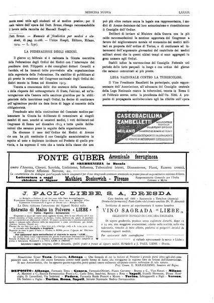 Medicina nuova periodico settimanale di scienze mediche, giurisprudenza sanitaria, medicina sociale e interessi delle classi sanitarie