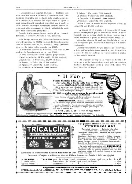 Medicina nuova periodico settimanale di scienze mediche, giurisprudenza sanitaria, medicina sociale e interessi delle classi sanitarie