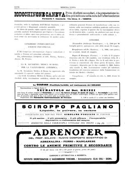 Medicina nuova periodico settimanale di scienze mediche, giurisprudenza sanitaria, medicina sociale e interessi delle classi sanitarie