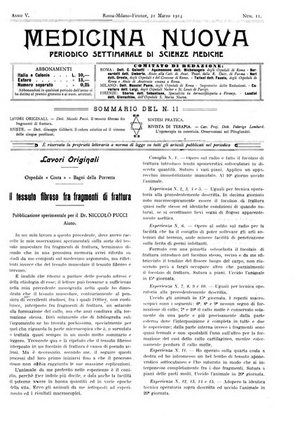 Medicina nuova periodico settimanale di scienze mediche, giurisprudenza sanitaria, medicina sociale e interessi delle classi sanitarie