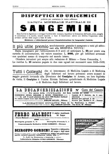 Medicina nuova periodico settimanale di scienze mediche, giurisprudenza sanitaria, medicina sociale e interessi delle classi sanitarie