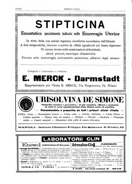 Medicina nuova periodico settimanale di scienze mediche, giurisprudenza sanitaria, medicina sociale e interessi delle classi sanitarie