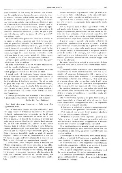 Medicina nuova periodico settimanale di scienze mediche, giurisprudenza sanitaria, medicina sociale e interessi delle classi sanitarie