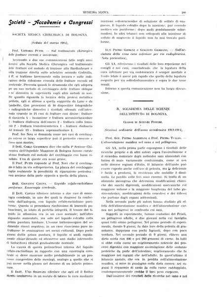 Medicina nuova periodico settimanale di scienze mediche, giurisprudenza sanitaria, medicina sociale e interessi delle classi sanitarie