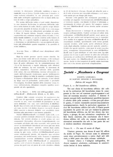 Medicina nuova periodico settimanale di scienze mediche, giurisprudenza sanitaria, medicina sociale e interessi delle classi sanitarie