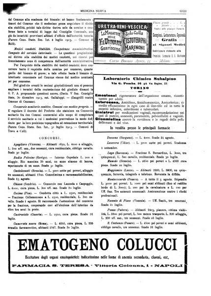 Medicina nuova periodico settimanale di scienze mediche, giurisprudenza sanitaria, medicina sociale e interessi delle classi sanitarie