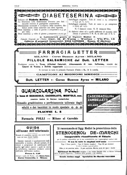 Medicina nuova periodico settimanale di scienze mediche, giurisprudenza sanitaria, medicina sociale e interessi delle classi sanitarie