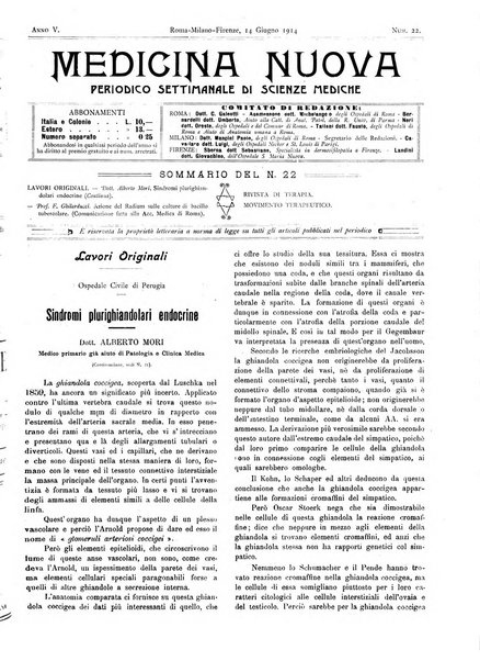 Medicina nuova periodico settimanale di scienze mediche, giurisprudenza sanitaria, medicina sociale e interessi delle classi sanitarie