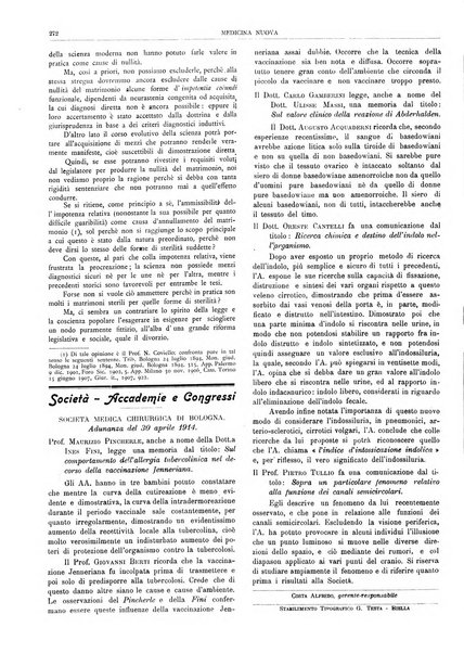 Medicina nuova periodico settimanale di scienze mediche, giurisprudenza sanitaria, medicina sociale e interessi delle classi sanitarie