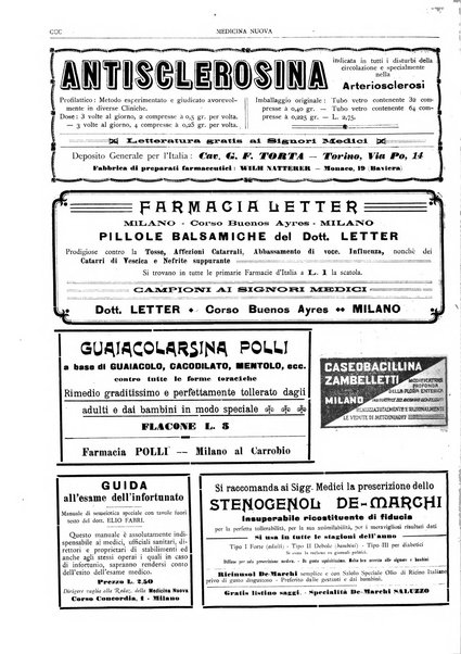 Medicina nuova periodico settimanale di scienze mediche, giurisprudenza sanitaria, medicina sociale e interessi delle classi sanitarie