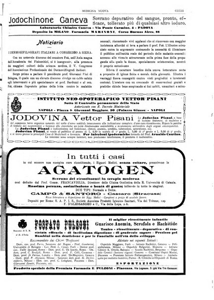 Medicina nuova periodico settimanale di scienze mediche, giurisprudenza sanitaria, medicina sociale e interessi delle classi sanitarie