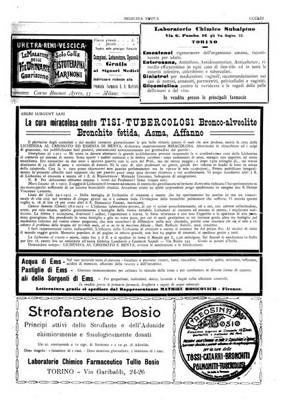 Medicina nuova periodico settimanale di scienze mediche, giurisprudenza sanitaria, medicina sociale e interessi delle classi sanitarie