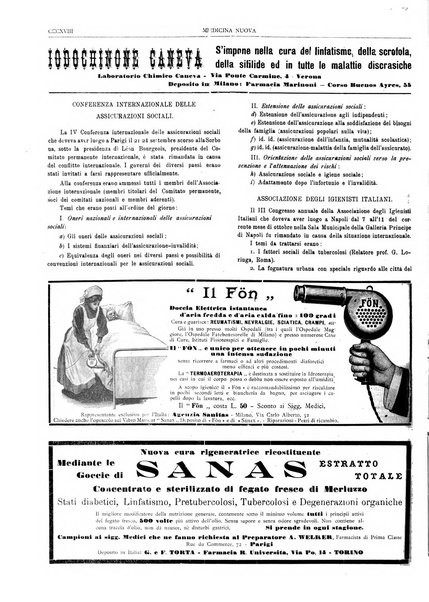 Medicina nuova periodico settimanale di scienze mediche, giurisprudenza sanitaria, medicina sociale e interessi delle classi sanitarie