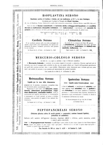 Medicina nuova periodico settimanale di scienze mediche, giurisprudenza sanitaria, medicina sociale e interessi delle classi sanitarie