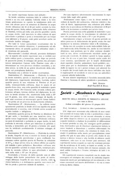 Medicina nuova periodico settimanale di scienze mediche, giurisprudenza sanitaria, medicina sociale e interessi delle classi sanitarie