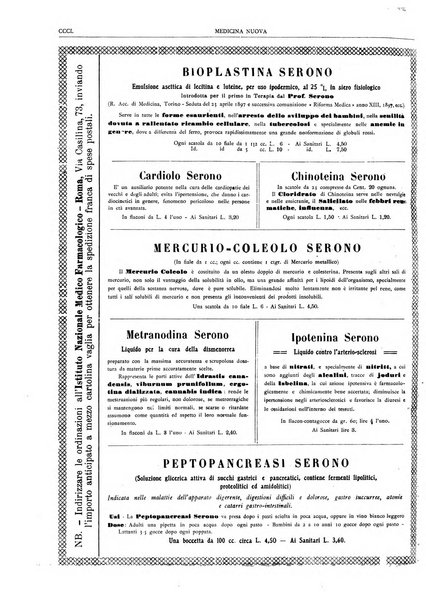 Medicina nuova periodico settimanale di scienze mediche, giurisprudenza sanitaria, medicina sociale e interessi delle classi sanitarie