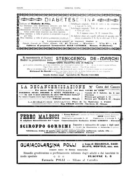 Medicina nuova periodico settimanale di scienze mediche, giurisprudenza sanitaria, medicina sociale e interessi delle classi sanitarie