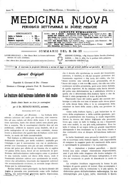 Medicina nuova periodico settimanale di scienze mediche, giurisprudenza sanitaria, medicina sociale e interessi delle classi sanitarie