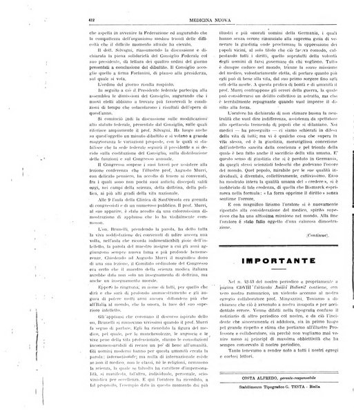 Medicina nuova periodico settimanale di scienze mediche, giurisprudenza sanitaria, medicina sociale e interessi delle classi sanitarie