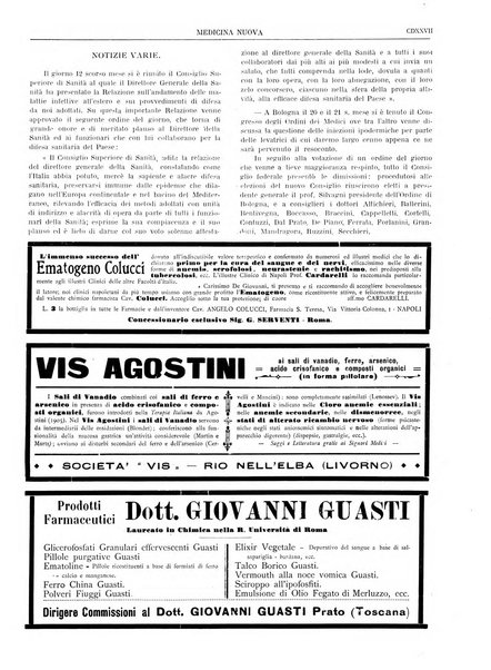 Medicina nuova periodico settimanale di scienze mediche, giurisprudenza sanitaria, medicina sociale e interessi delle classi sanitarie