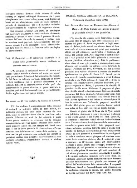 Medicina nuova periodico settimanale di scienze mediche, giurisprudenza sanitaria, medicina sociale e interessi delle classi sanitarie