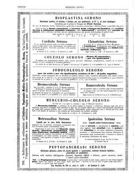 Medicina nuova periodico settimanale di scienze mediche, giurisprudenza sanitaria, medicina sociale e interessi delle classi sanitarie