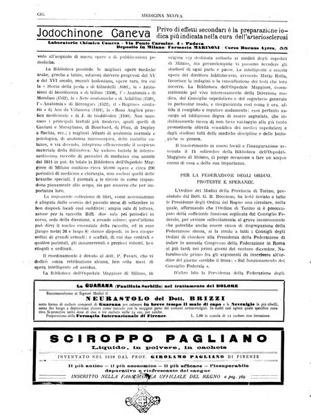 Medicina nuova periodico settimanale di scienze mediche, giurisprudenza sanitaria, medicina sociale e interessi delle classi sanitarie