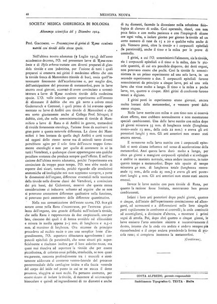 Medicina nuova periodico settimanale di scienze mediche, giurisprudenza sanitaria, medicina sociale e interessi delle classi sanitarie