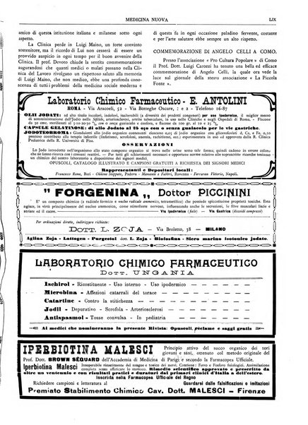 Medicina nuova periodico settimanale di scienze mediche, giurisprudenza sanitaria, medicina sociale e interessi delle classi sanitarie