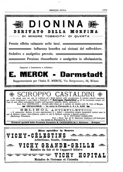 Medicina nuova periodico settimanale di scienze mediche, giurisprudenza sanitaria, medicina sociale e interessi delle classi sanitarie