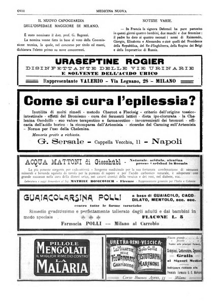 Medicina nuova periodico settimanale di scienze mediche, giurisprudenza sanitaria, medicina sociale e interessi delle classi sanitarie