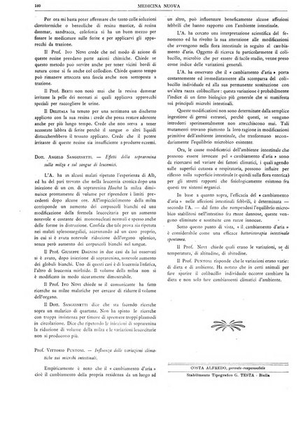 Medicina nuova periodico settimanale di scienze mediche, giurisprudenza sanitaria, medicina sociale e interessi delle classi sanitarie