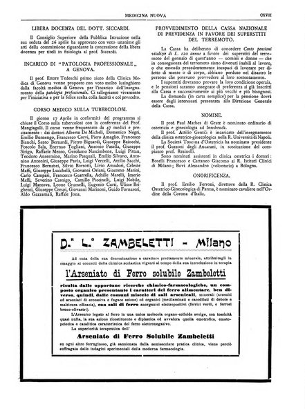 Medicina nuova periodico settimanale di scienze mediche, giurisprudenza sanitaria, medicina sociale e interessi delle classi sanitarie