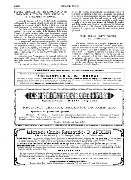 Medicina nuova periodico settimanale di scienze mediche, giurisprudenza sanitaria, medicina sociale e interessi delle classi sanitarie