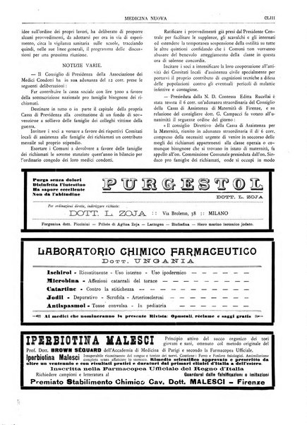 Medicina nuova periodico settimanale di scienze mediche, giurisprudenza sanitaria, medicina sociale e interessi delle classi sanitarie